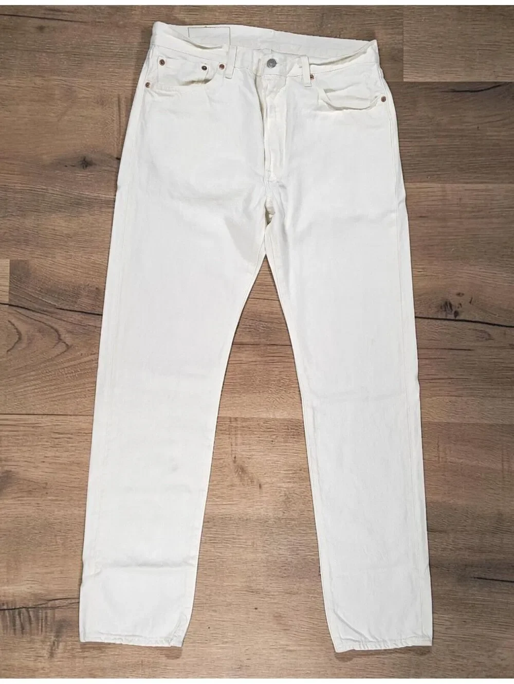 Levi's x Denim Tears 501 DT Jeans Men's 34x34 Ivory A1592-0004 NWOT Flaws